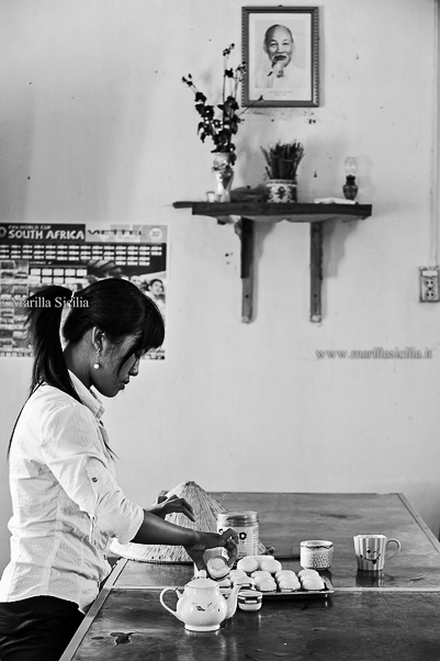 Vietnamese woman and sake